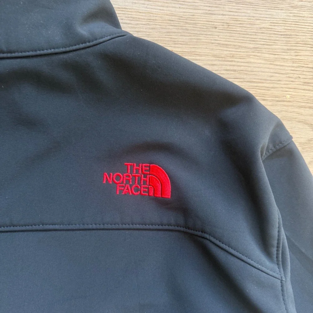 The North Face Mens Apex Bionic WindWall Softshell Jacket Black Full Zip Large